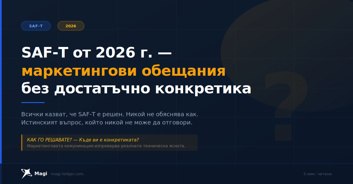 SAF-T от 2026 г. - маркетингови обещания без достатъчно конкретика